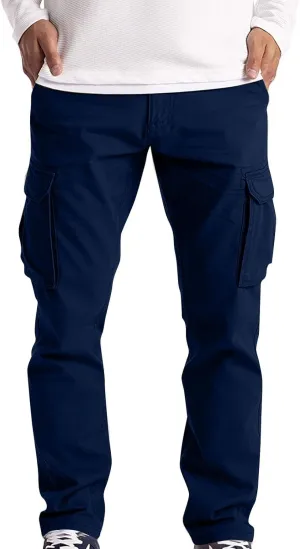 Men's Fashion Loose Handsome PocketJeans Pants Tooling Camouflage Pants M-4XL
