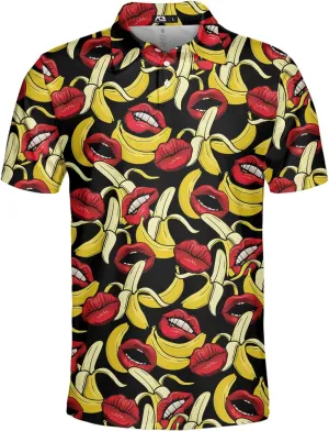 Men's Golfing Avocado Golfers Golf Polo Shirt Funny Avocado Golf Polo Golf Shirts for Men