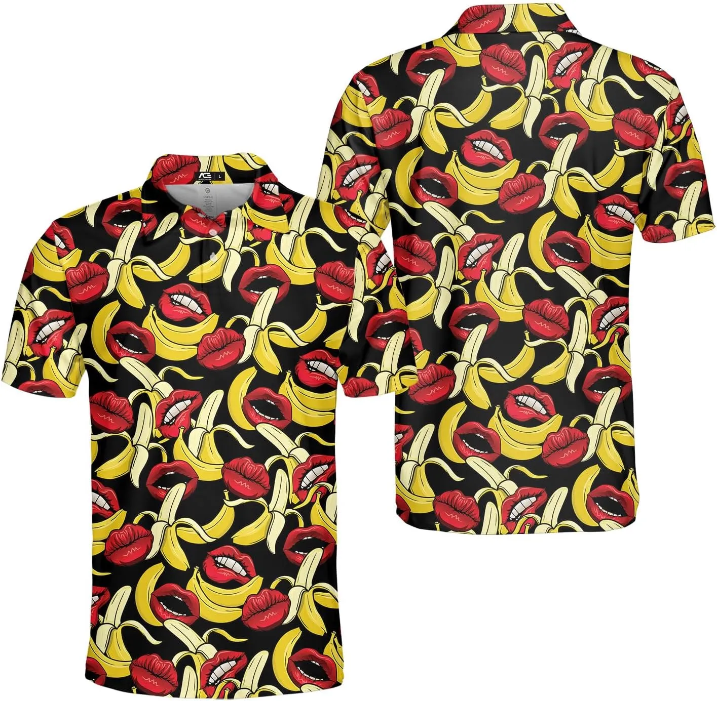 Men's Golfing Avocado Golfers Golf Polo Shirt Funny Avocado Golf Polo Golf Shirts for Men