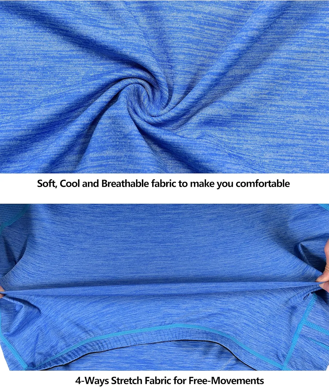Men's Long Sleeve Cycling Jerseys Lightweight Quick Dry Stretch Shirts for Running Hiking