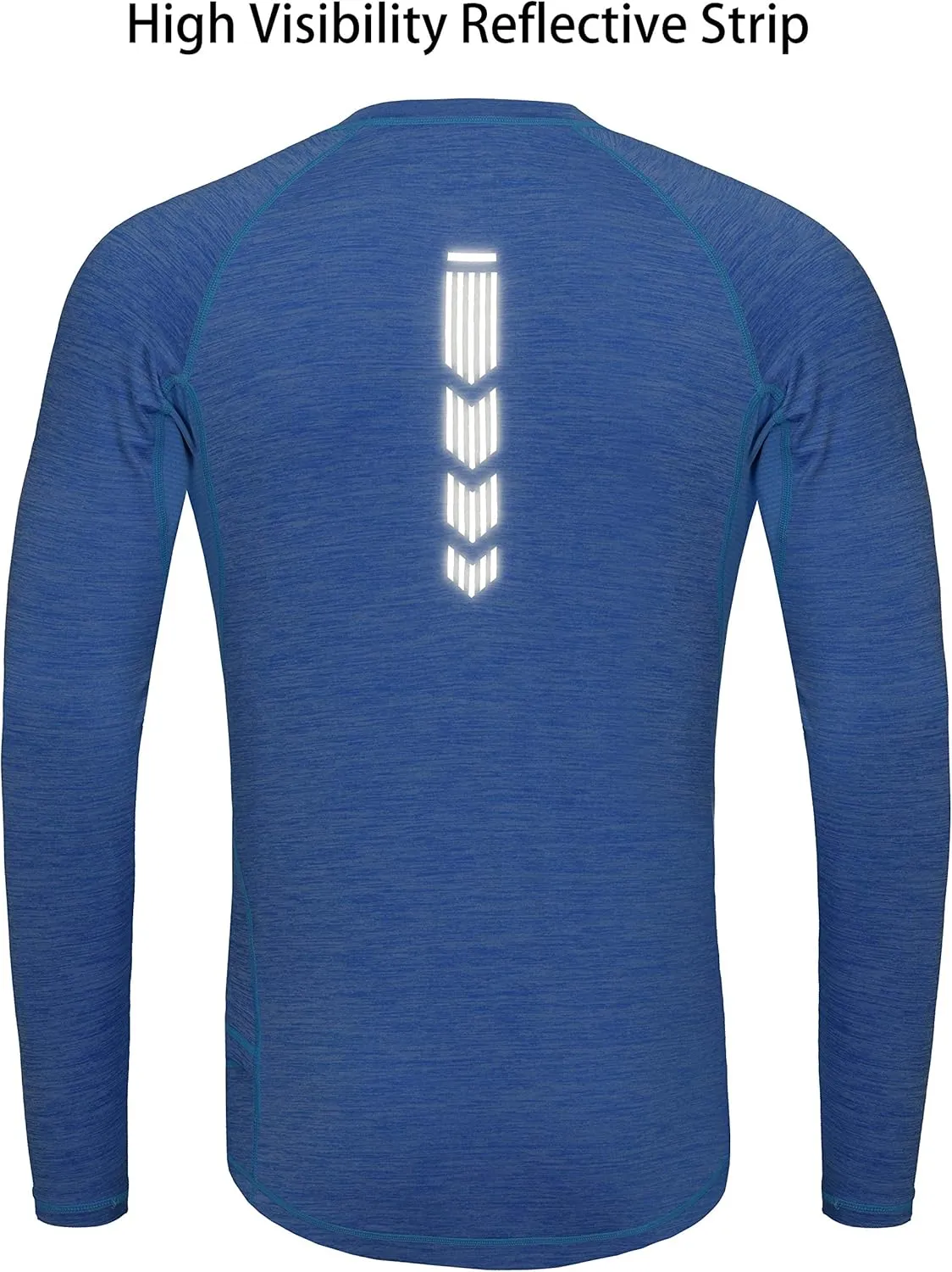Men's Long Sleeve Cycling Jerseys Lightweight Quick Dry Stretch Shirts for Running Hiking