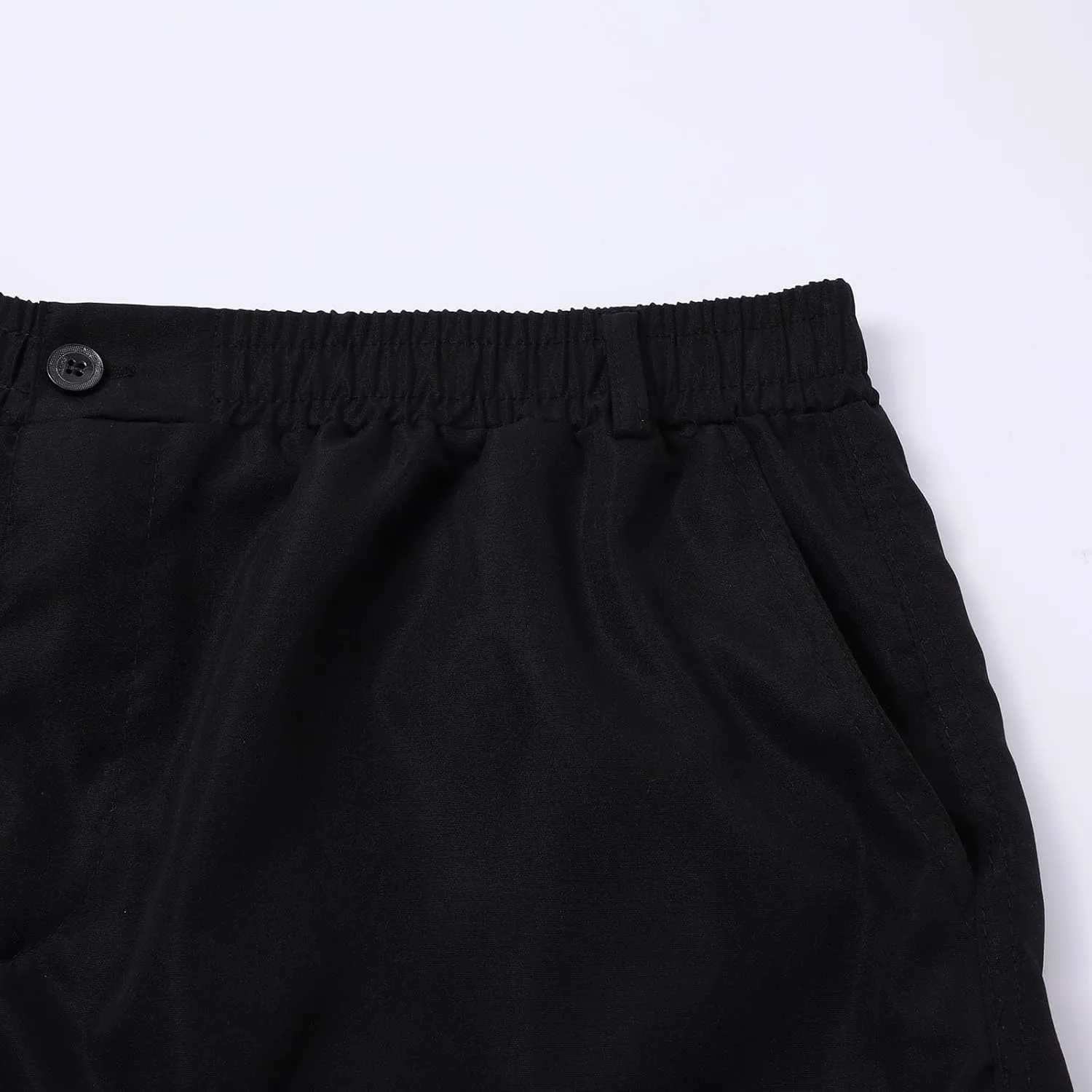 Mens Loose Cargo Pants Sports Hat Multi Woven Pocket Foot Rope Solid Pants Street Cargo Baggy Camo Tactical Trousers
