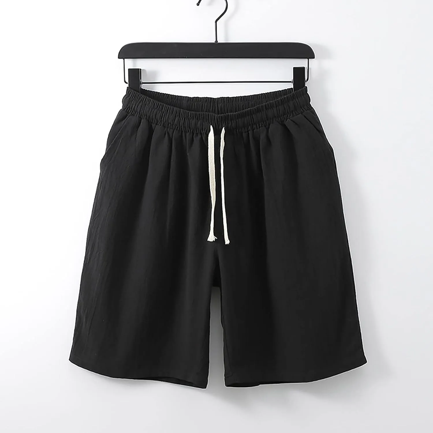 Mens Summer Shorts Retro Scottish Plaid Contrast Waistband Pleated Skirt Cargo Shorts Gym Shorts Mens Running Shorts