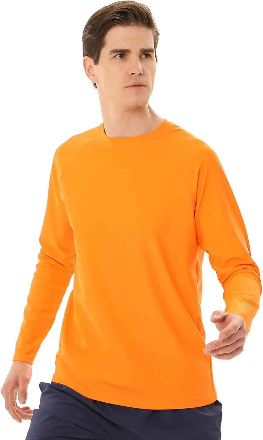 Men's Swim Shirts Rash Guard Long Sleeve UPF 50  Sun Protection Quick Dry Compression Surf Shirt