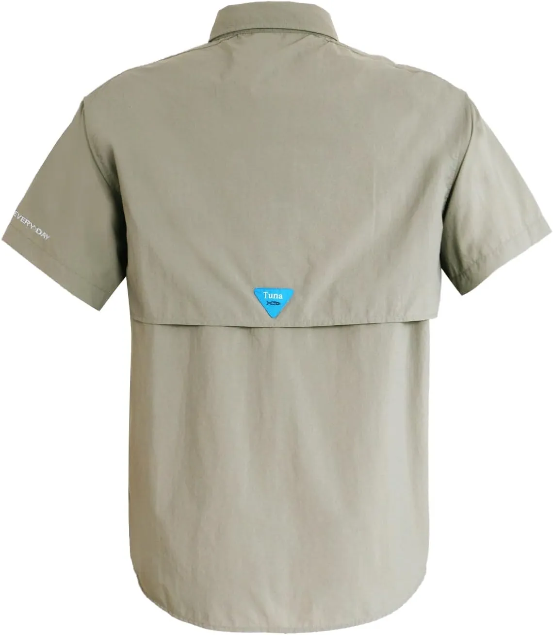 Men's UV UPF 50  Sun Protection Soild Waterproof Breathable Fast Dry SPF Hiking Fishing Short Sleeve Shirt