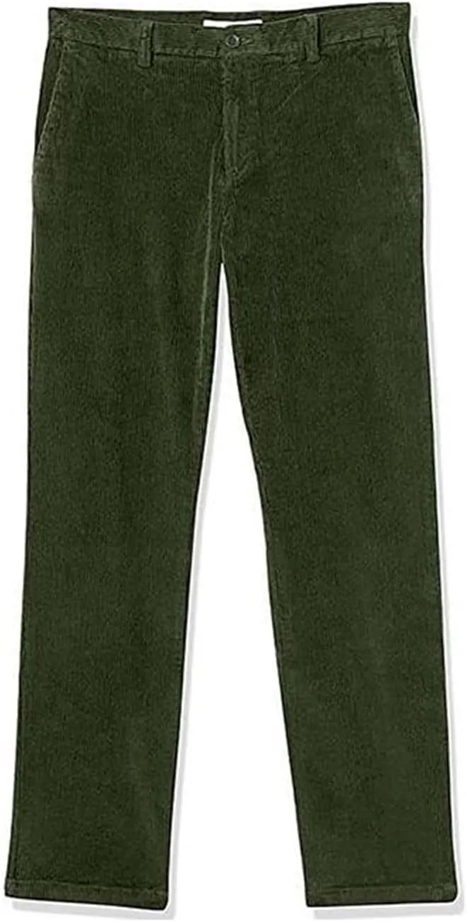 Mens Vintage Suit Pants Stretch Business Pant Slim Fit Dress Trousers for Office Work Flat Front Straight Leg Pants
