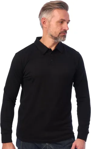 Merino.tech Merino Wool Polo Shirts for Men - 100% Merino Wool Base Layer Mens Breathable Anti-Odor Thermal Long Sleeve Shirt
