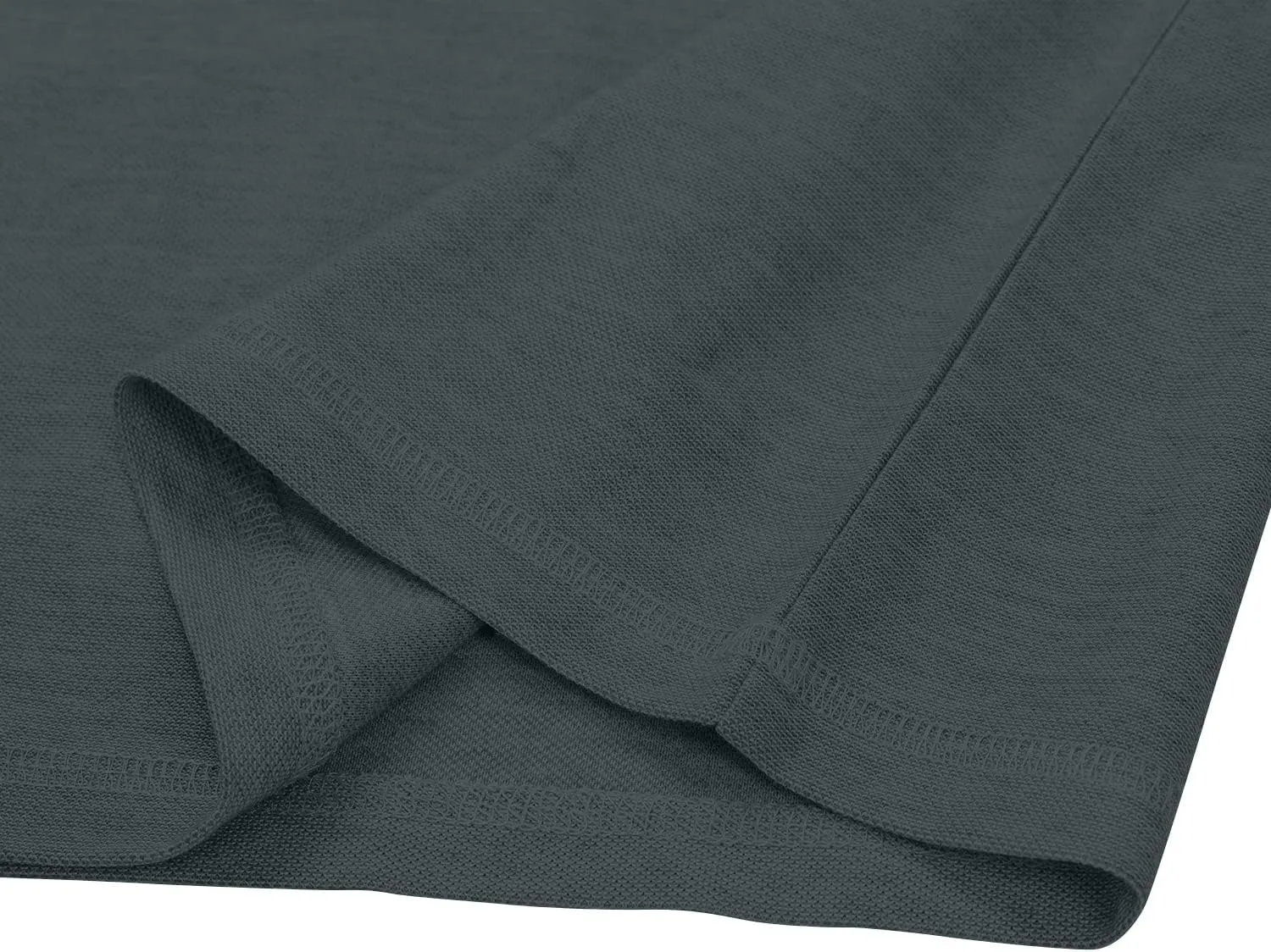MOHEEN Men's Casual Solid Golf Shirts Outdoor Quick Dry Long Sleeve Moisture Wicking Performance Polo Shirt with Pocket