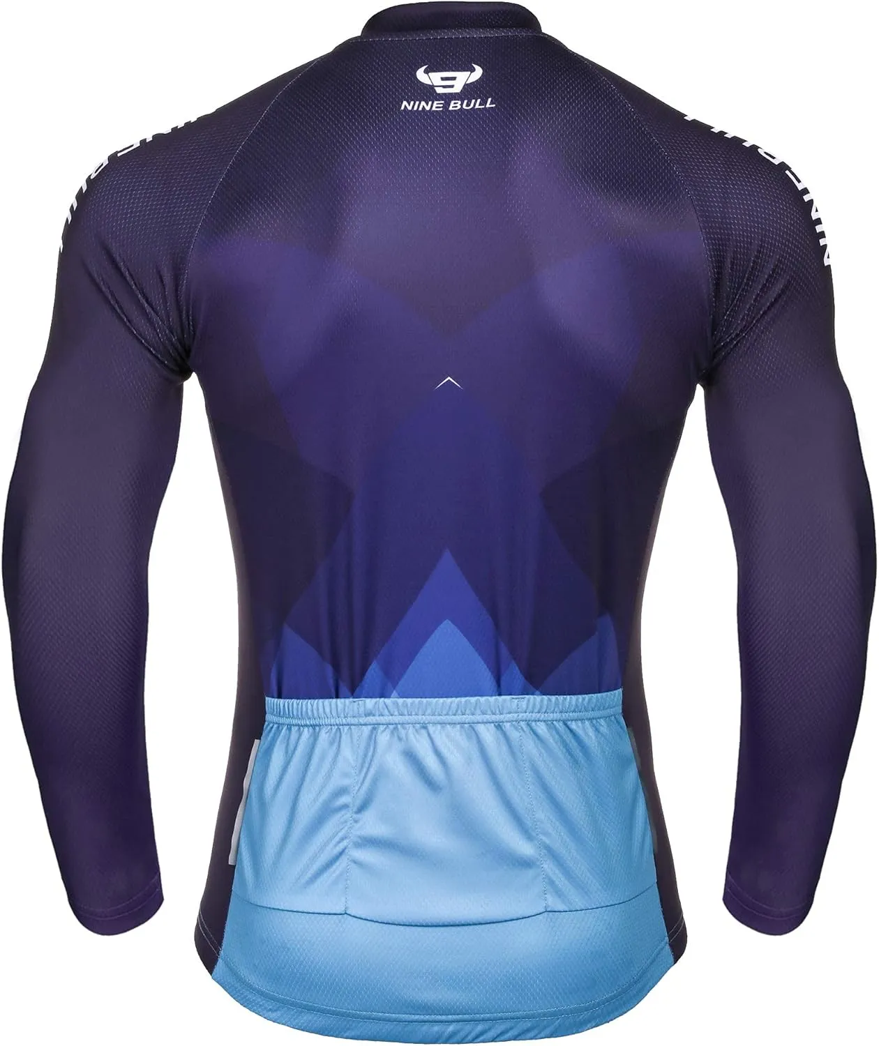 nine bull Men's Cycling Bike Jersey Short Sleeve with 3 Rear Pockets Moisture Wicking, Breathable, Quick Dry Biking Shirt