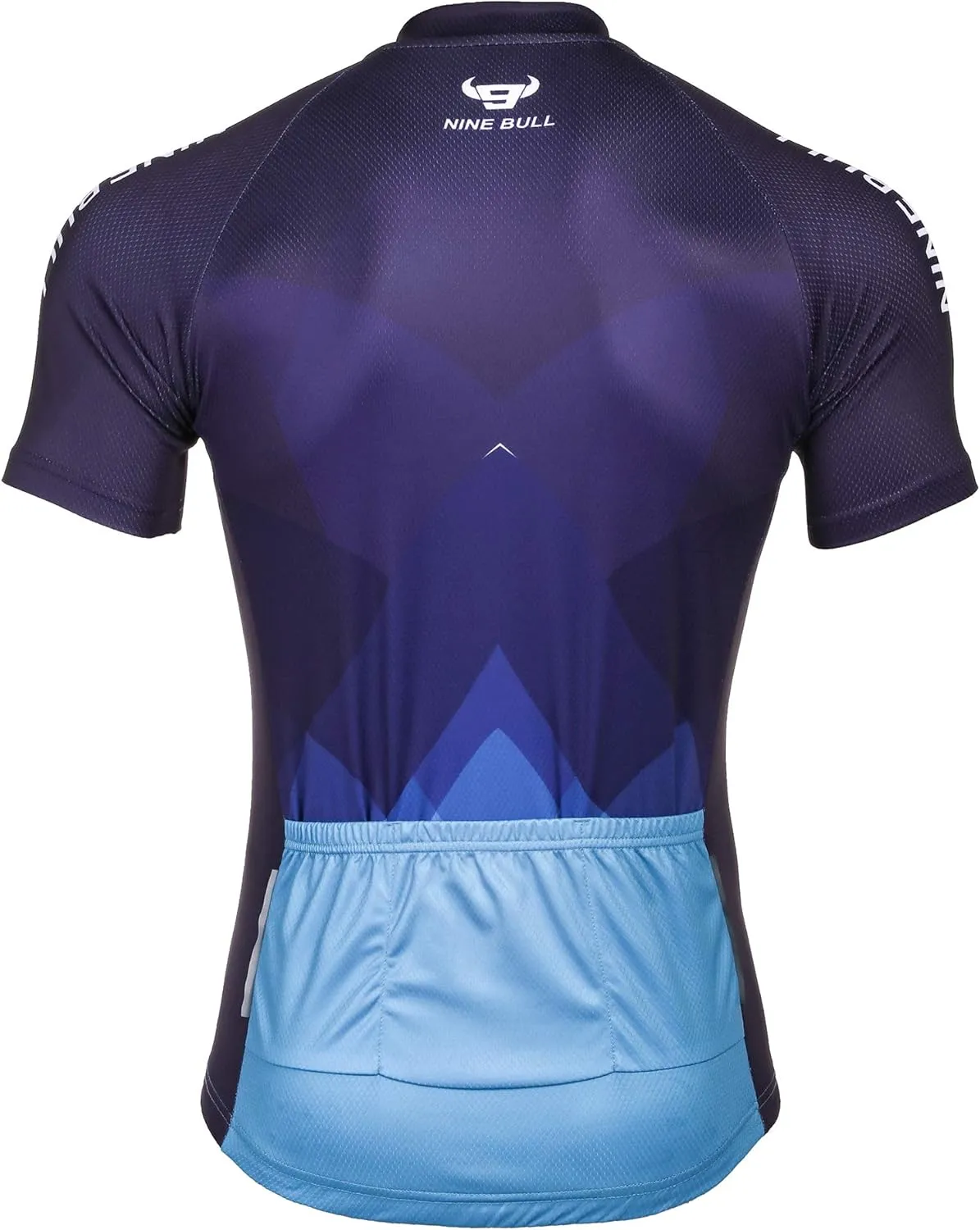 nine bull Men's Cycling Bike Jersey Short Sleeve with 3 Rear Pockets Moisture Wicking, Breathable, Quick Dry Biking Shirt