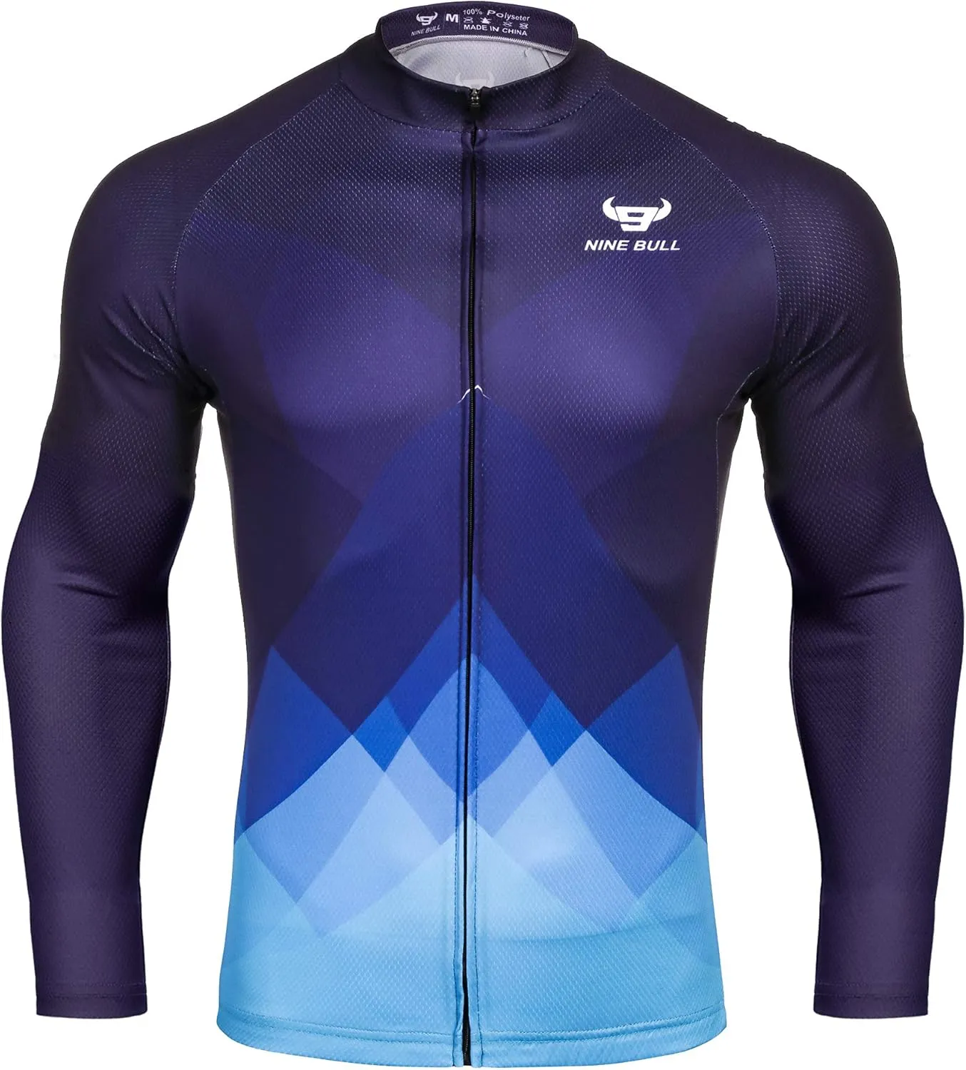 nine bull Men's Cycling Bike Jersey Short Sleeve with 3 Rear Pockets Moisture Wicking, Breathable, Quick Dry Biking Shirt