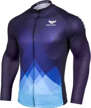 nine bull Men's Cycling Bike Jersey Short Sleeve with 3 Rear Pockets Moisture Wicking, Breathable, Quick Dry Biking Shirt