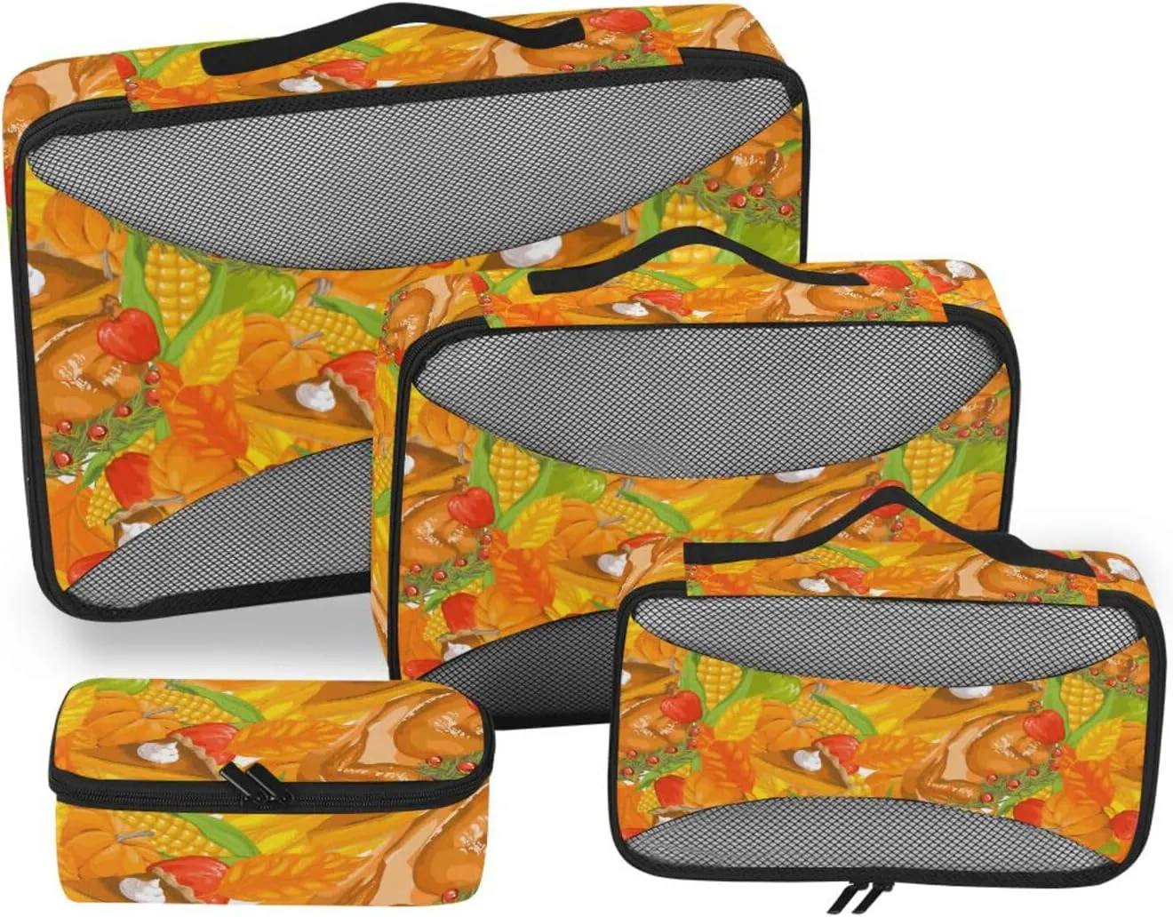 Packing Cubes for Suitcases 4 Set Luggage Organizer Suitcase Packing Cubes for Travel Packimg Cubes Thanksgiving Harvest