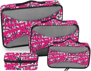 Packing Cubes for Suitcases Set of 4 Luggage Cubes Travel Organizers Paxking Cubes Graffiti