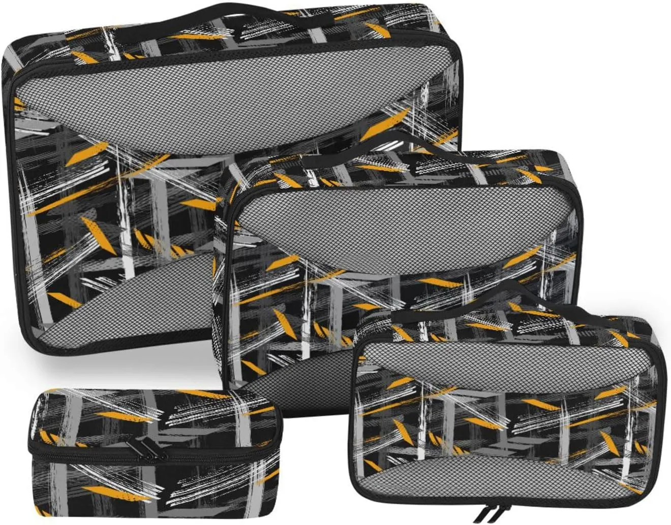 Packing Cubes for Suitcases Set of 4 Suitcase Organizer Bags Travel Cubes for Packing Carry on Bag Oacking Cubes Dark Grunge