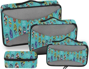 Packing Cubes for Travel 4 Set Luggage Cubes for Packing Travel Cubes for Luggage Packing Cubed Free Ride Surfboards
