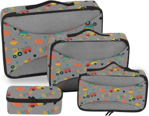 Packing Cubes for Travel Set of 4 Luggage Organizer Travel Cubes for Packing Carry on Bag Packing Cunes Tractor Vehicle