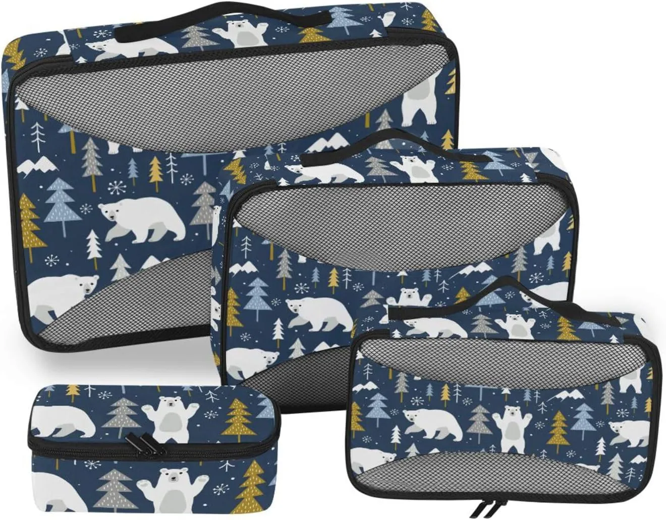 Packing Cubes for Travel Set of 4 Luggage Organizers for Suitcase Travel Cubes for Luggage Oacking Cubes Cute Bear