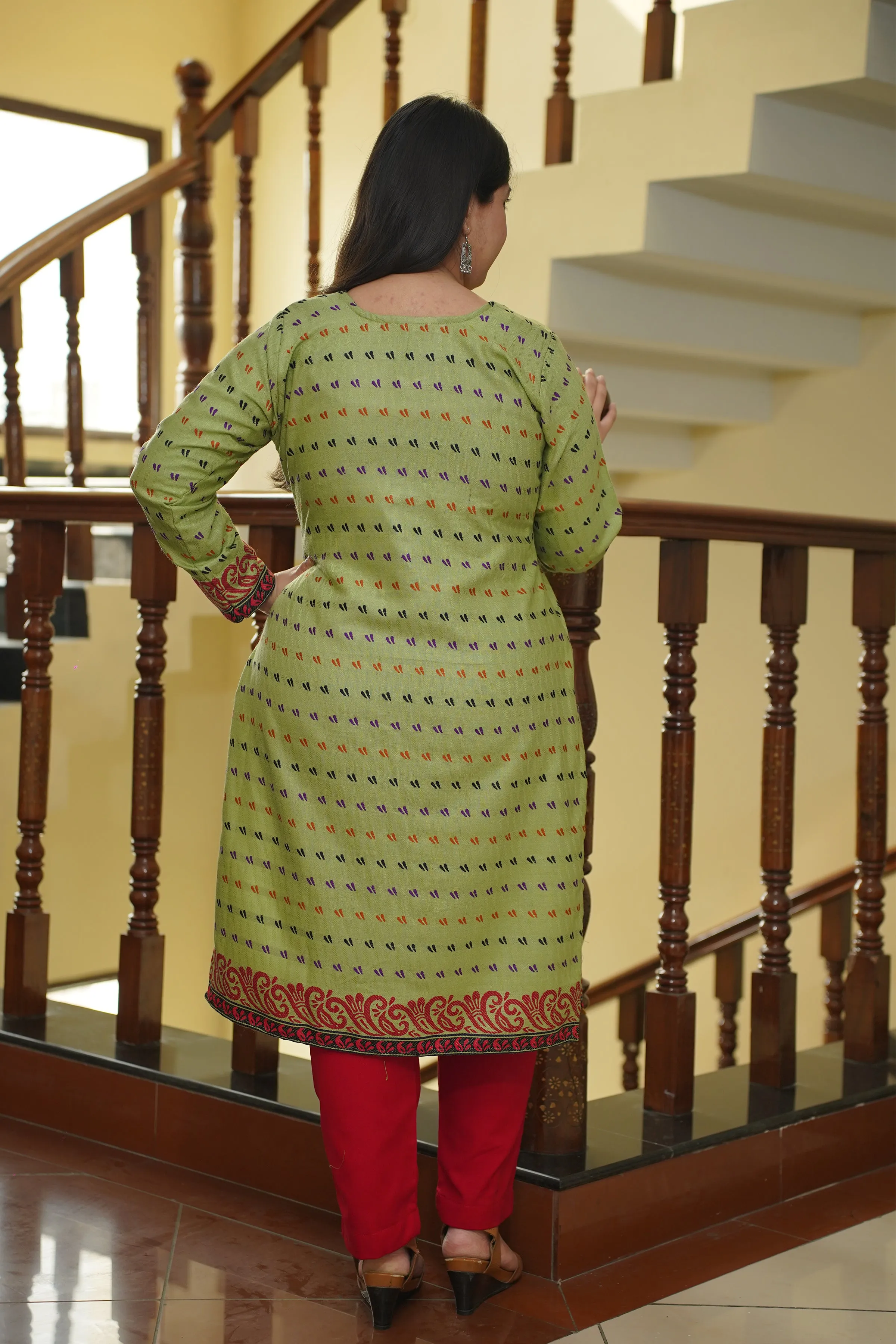Pista Ember Woollen Kurta Set