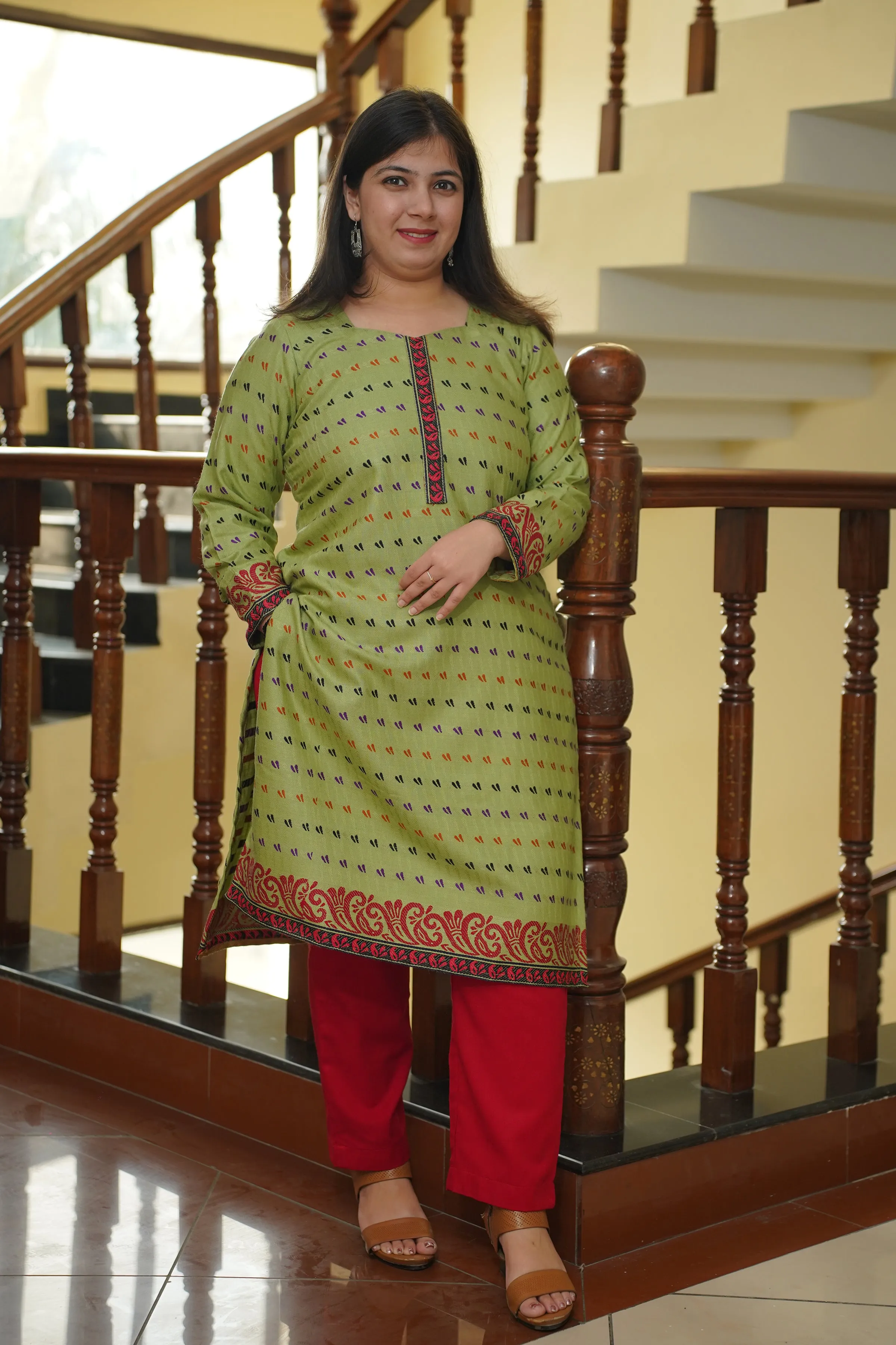 Pista Ember Woollen Kurta Set