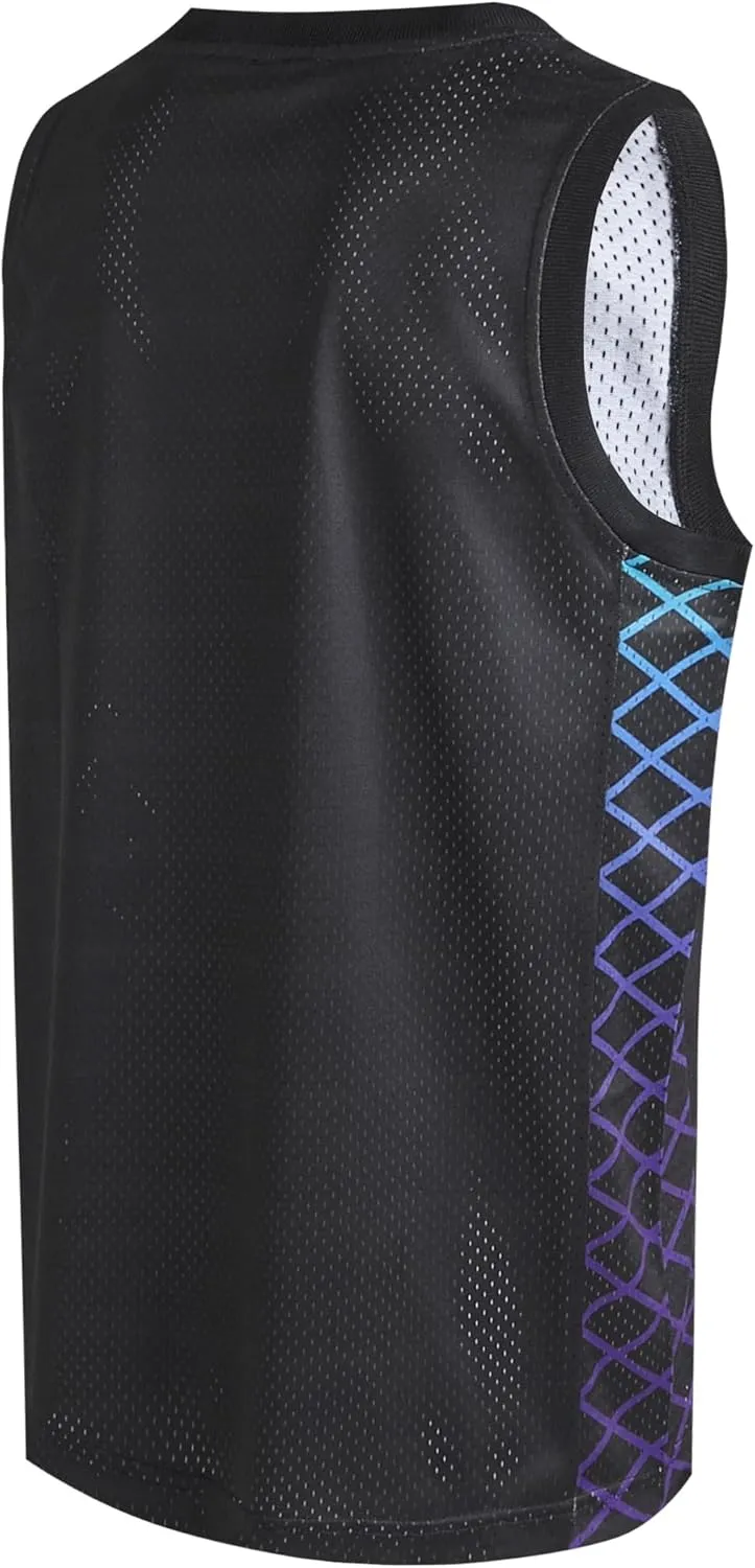 Pullonsy Men's Mesh Athletic Basketball Jersey V-Neck Hip Hop Sports Shirts Fans Tank Top