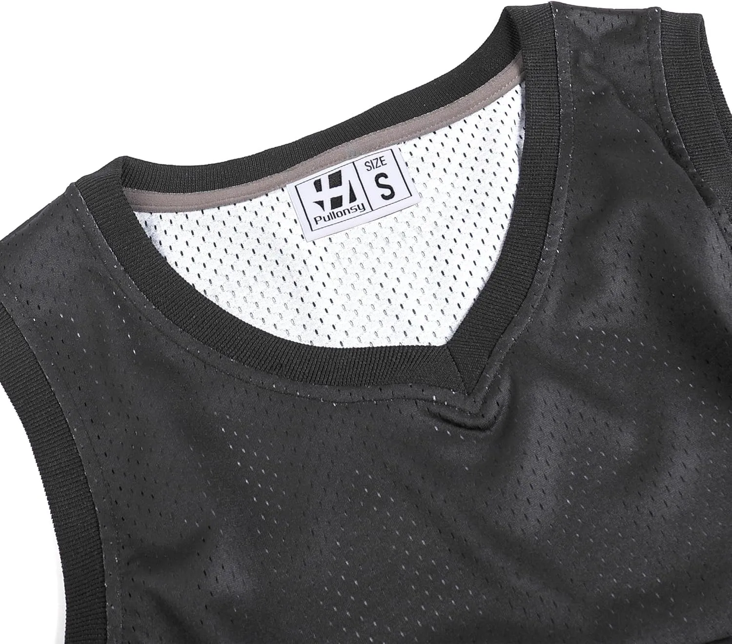 Pullonsy Men's Mesh Athletic Basketball Jersey V-Neck Hip Hop Sports Shirts Fans Tank Top