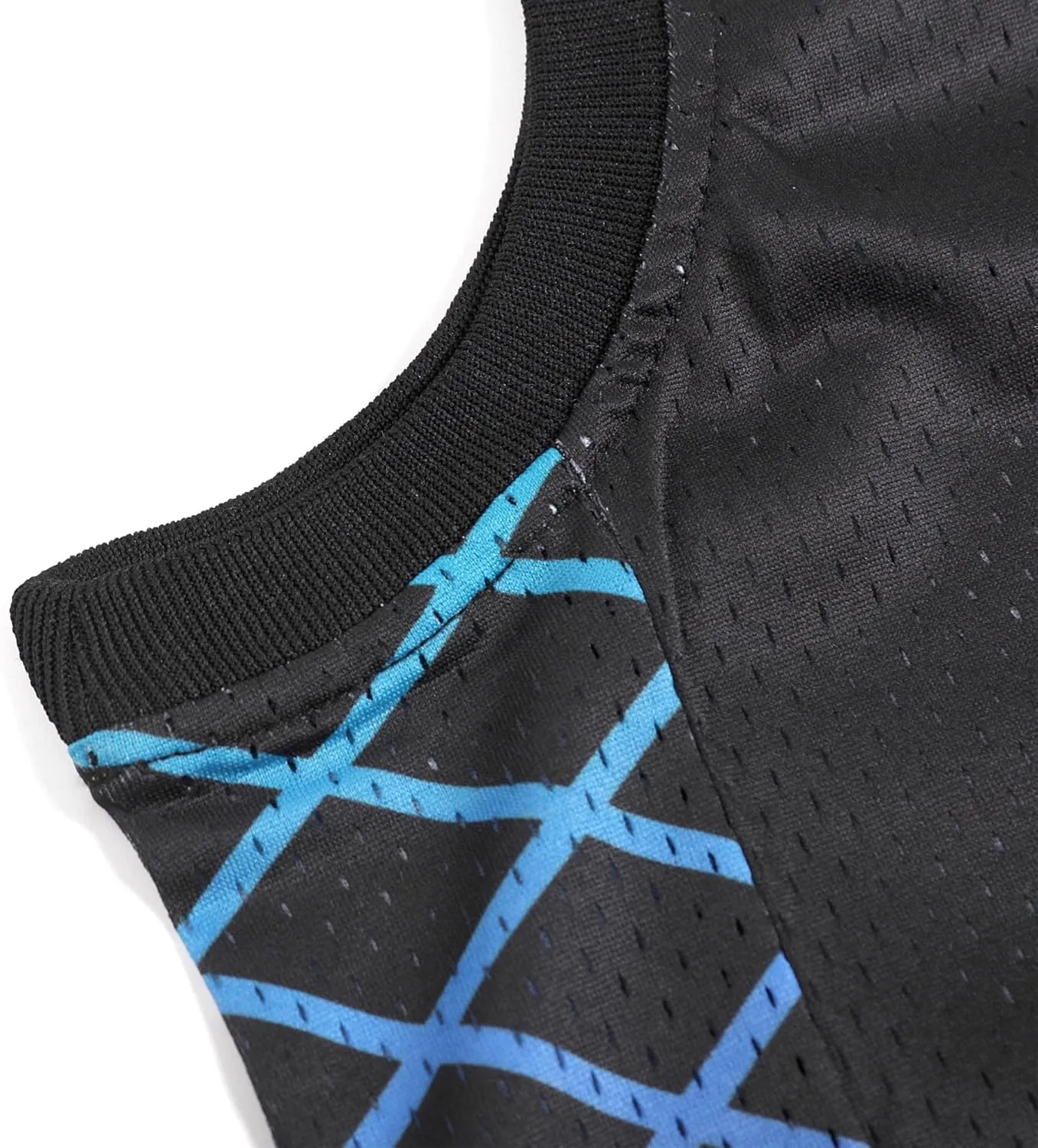 Pullonsy Men's Mesh Athletic Basketball Jersey V-Neck Hip Hop Sports Shirts Fans Tank Top