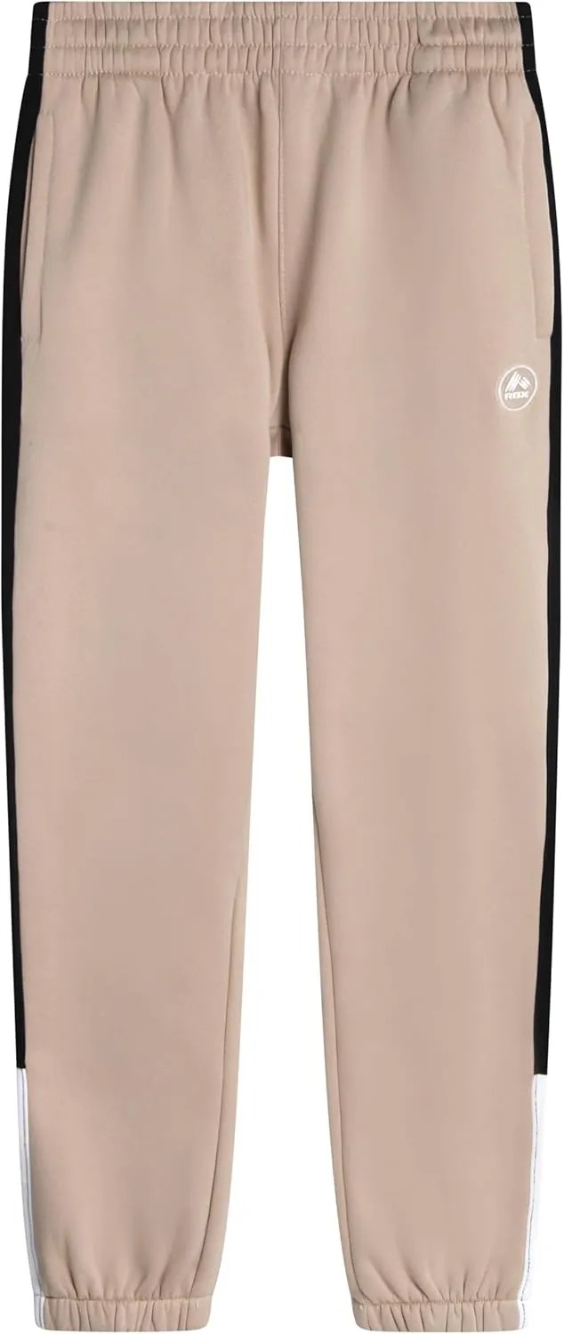 RBX Boys Sweatpants - 4 Pack Performance Fleece Basic Boys Joggers, Athletic Track Pants with Elastic Waistband (8-16),