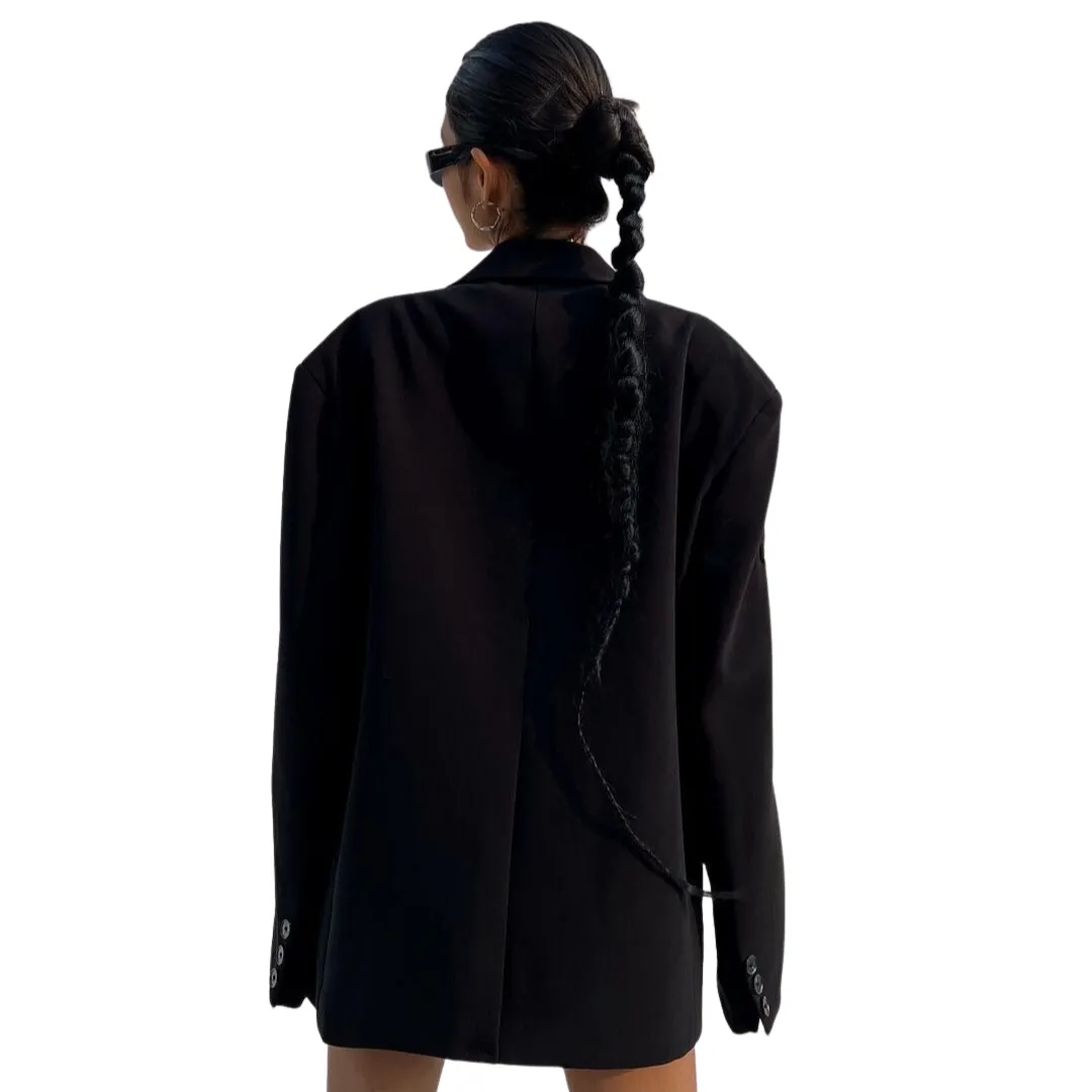 Rhinestone Cross Blazer Jacket