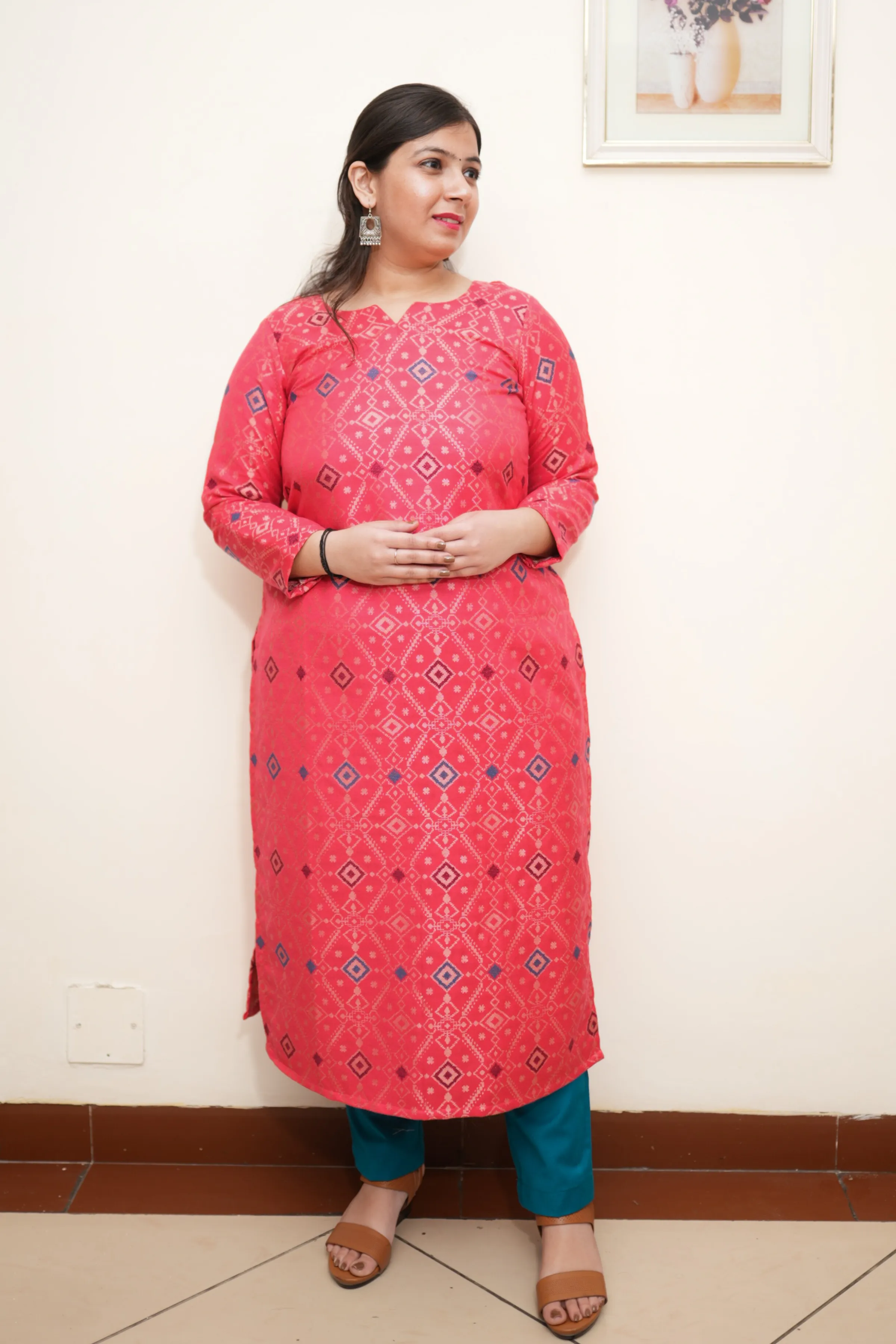 Rosy Dream Woven Pashmina Set