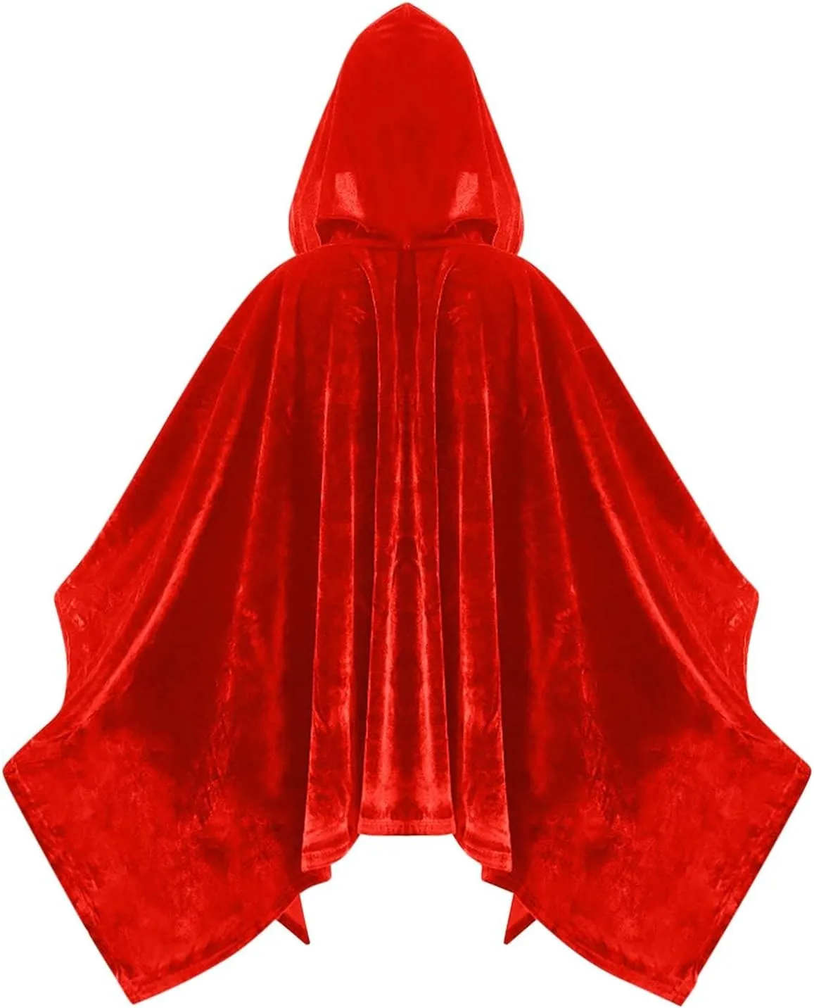 Ruziyoog Unisex Hooded Cloak Halloween Short Steampunk Cape Victorian Capelet Medieval Hobbit Halloween Cosplay Costume