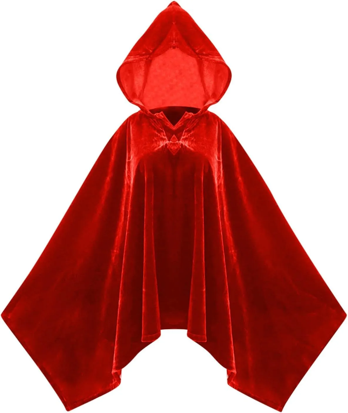 Ruziyoog Unisex Hooded Cloak Halloween Short Steampunk Cape Victorian Capelet Medieval Hobbit Halloween Cosplay Costume