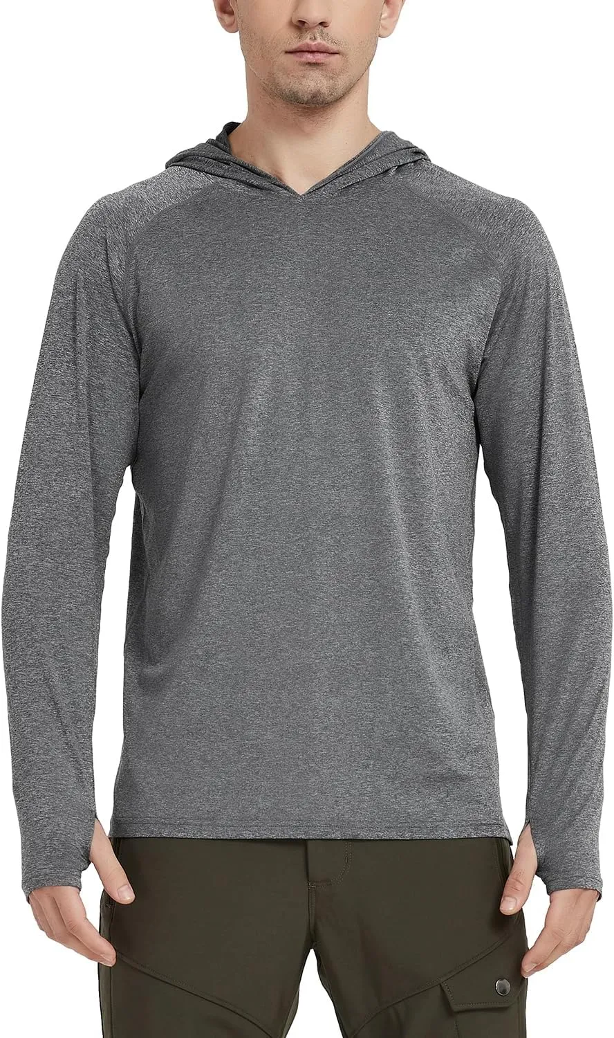 Safort Men's UPF 50  Sun Protection Hoodie Shirt Long Sleeve Rash Guard SPF Fishing Outdoor UV Hiking Lightweight Shirts