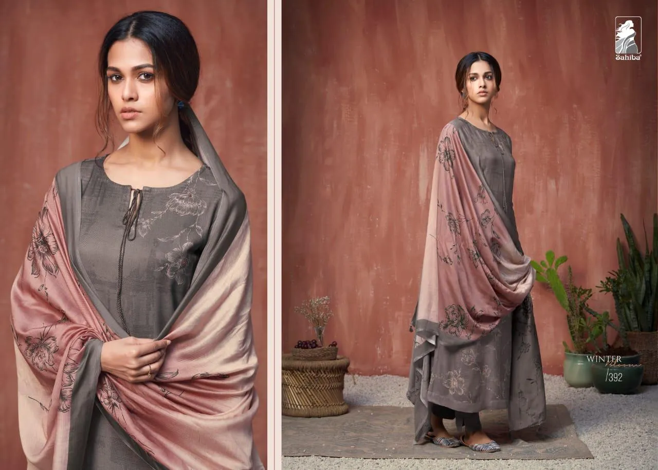 Sahiba Presents Winter Bloom Pure Pashmina Printed Fancy Designer Salwar Kameez