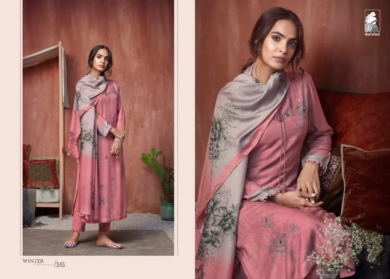 Sahiba Presents Winter Bloom Pure Pashmina Printed Fancy Designer Salwar Kameez