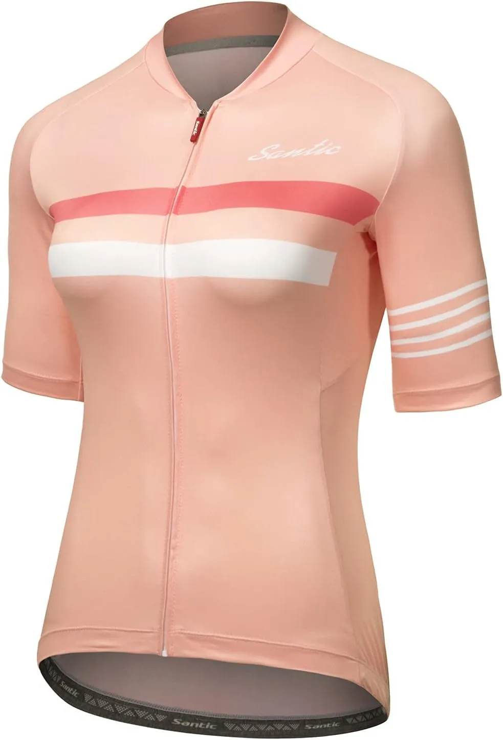Santic Women's Cycling Jersey Long Sleeve Bike Jersey Biking Shirts Bicycle Tops with Three Pockets