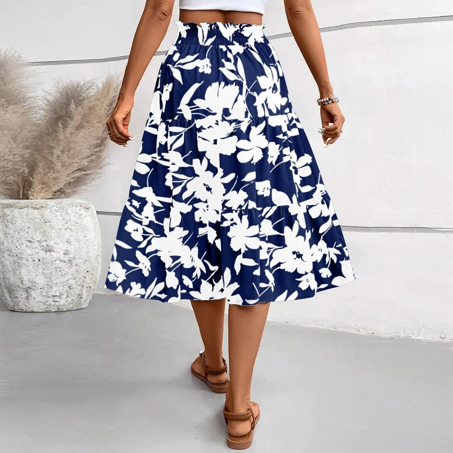 Skirts for Women Trendy 2025 Summer Boho A Line Western Skirt Casual Resort Wear