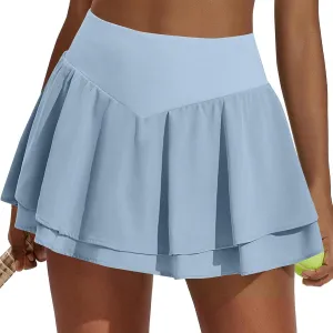 Skorts for Women with Pockets Plus Size Womens Tennis Skirt with Shorts Underneath High Waisted Women's Skorts
