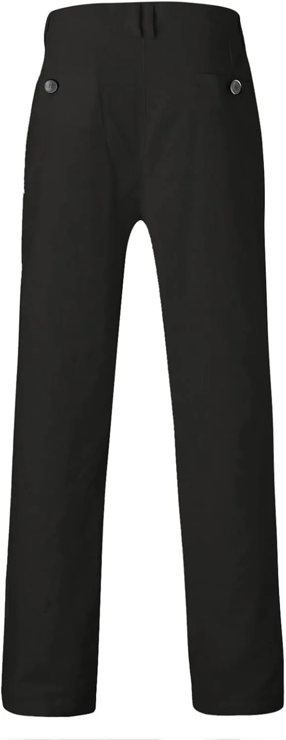 Slim Fit Dress Pants for Men Flat Front Skinny Fashion Casual Business Chino Golf Suit Pants Trousers with Pockets