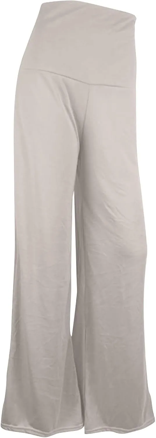 SMIDOW Womens Flare Yoga Pants High Waist Plus Size Tummy Control Wide Leg Flowy Pant Trousers Casual Loose Comfy Gym Pants
