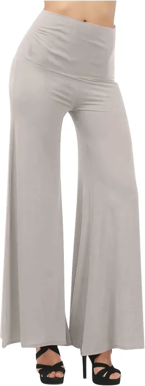 SMIDOW Womens Flare Yoga Pants High Waist Plus Size Tummy Control Wide Leg Flowy Pant Trousers Casual Loose Comfy Gym Pants