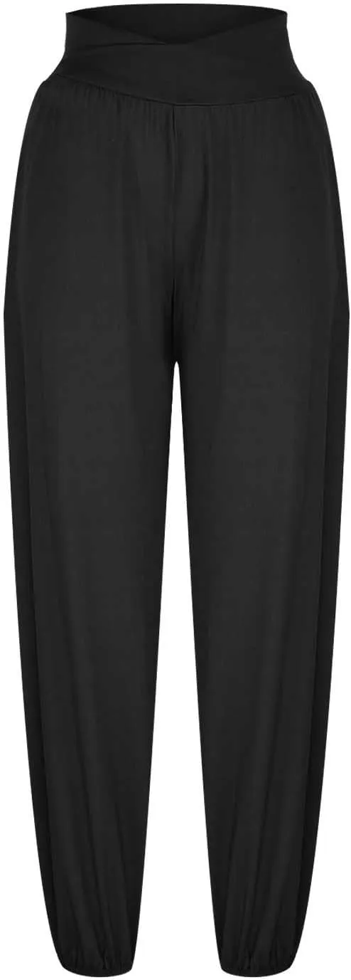 SMIDOW Women's Harem Pants Casual Loose Solid High Waist Yoga Pants Workout Running Joggers Sweatpants Comfy Lounge Trousers