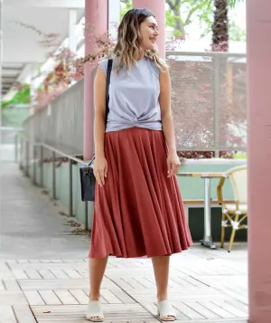 SOROYA circle skirt in Rose Dust