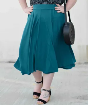 SOROYA circle skirt in Teal