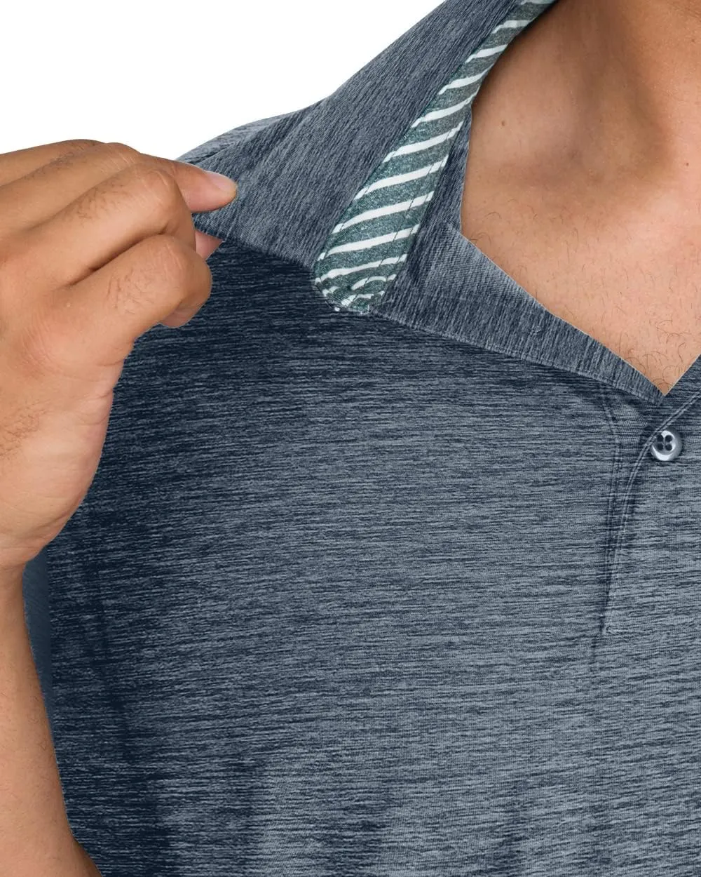Three Sixty Six Golf Shirts for Men - Dry Fit Short-Sleeve Polo, Athletic Casual Collared T-Shirt