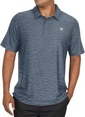Three Sixty Six Golf Shirts for Men - Dry Fit Short-Sleeve Polo, Athletic Casual Collared T-Shirt