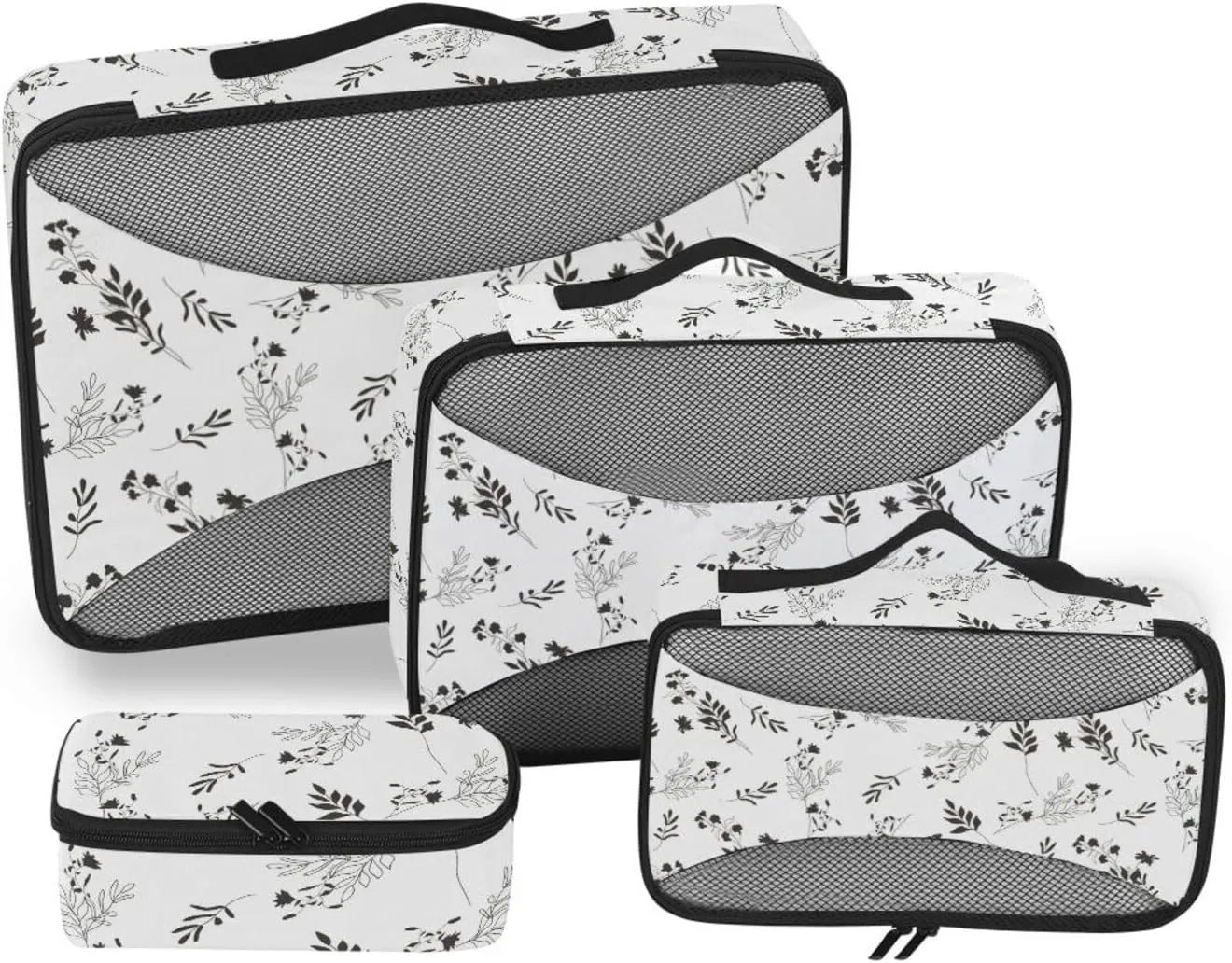 Travel Cubes 4 Set Luggage Packing Cubes Travel Cube Packing Cubea Flowers