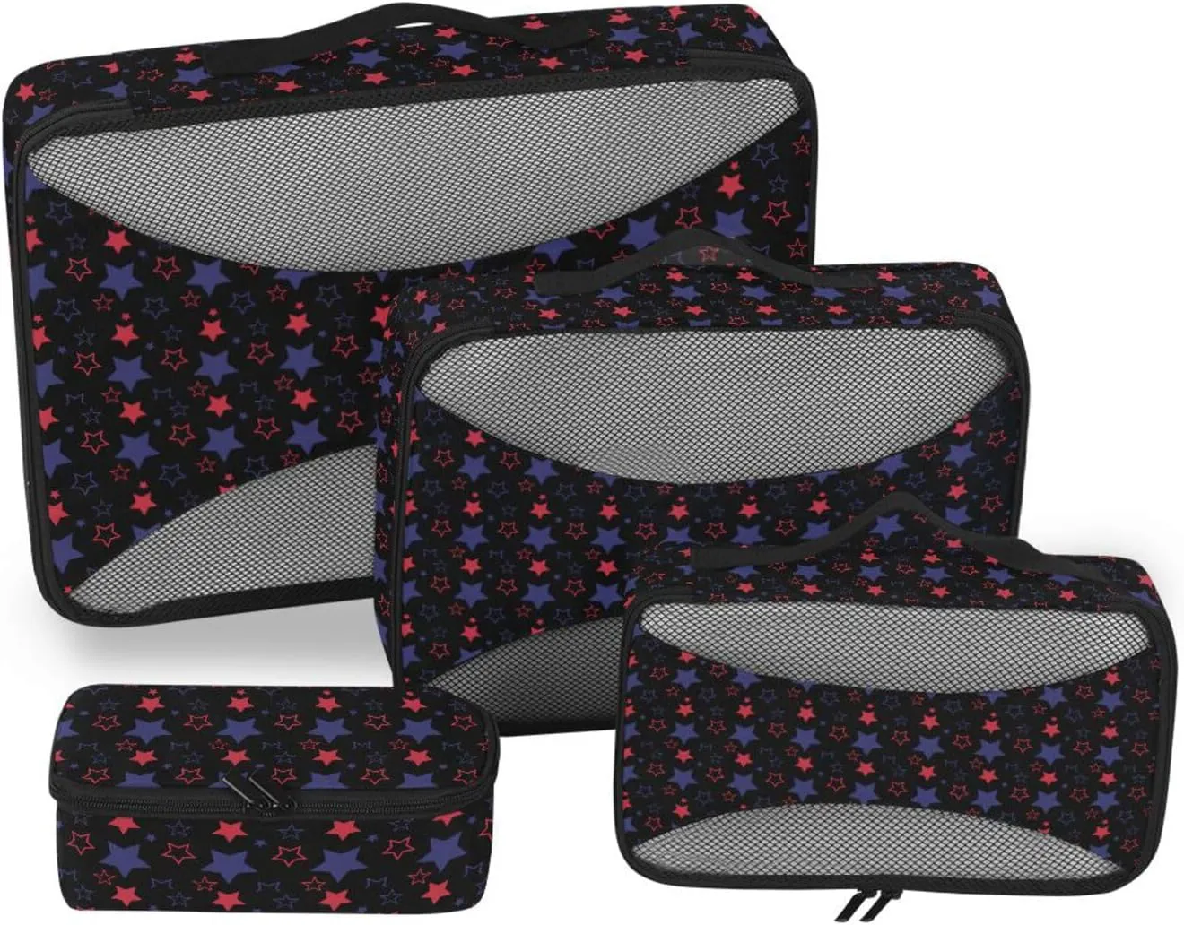 Travel Cubes 4 Set Luggage Packing Cubes Travel Cubes for Packing Women Packing Cubed American Stars
