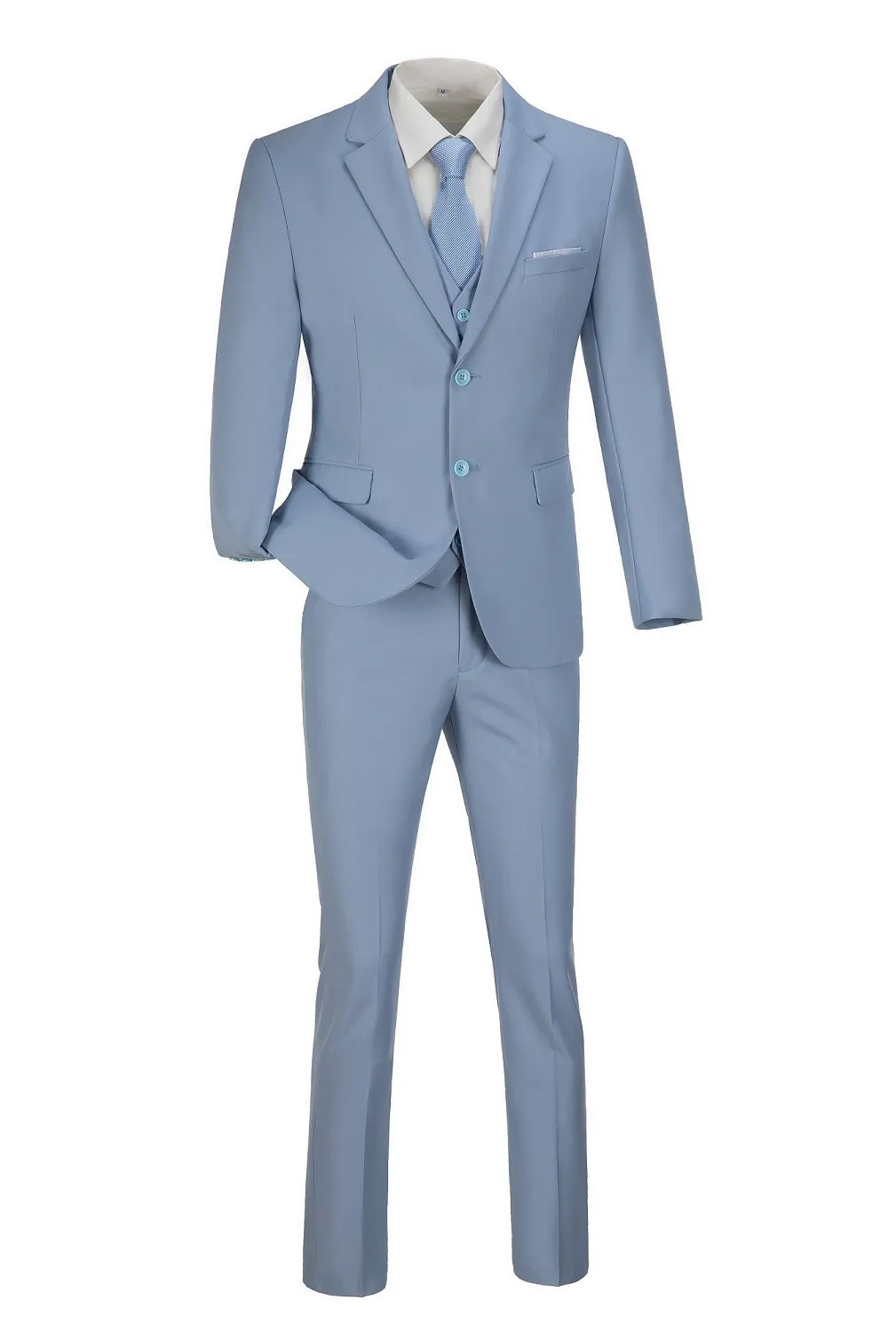 Two Button 3 Pieces Men Suits (MORE COLORS )