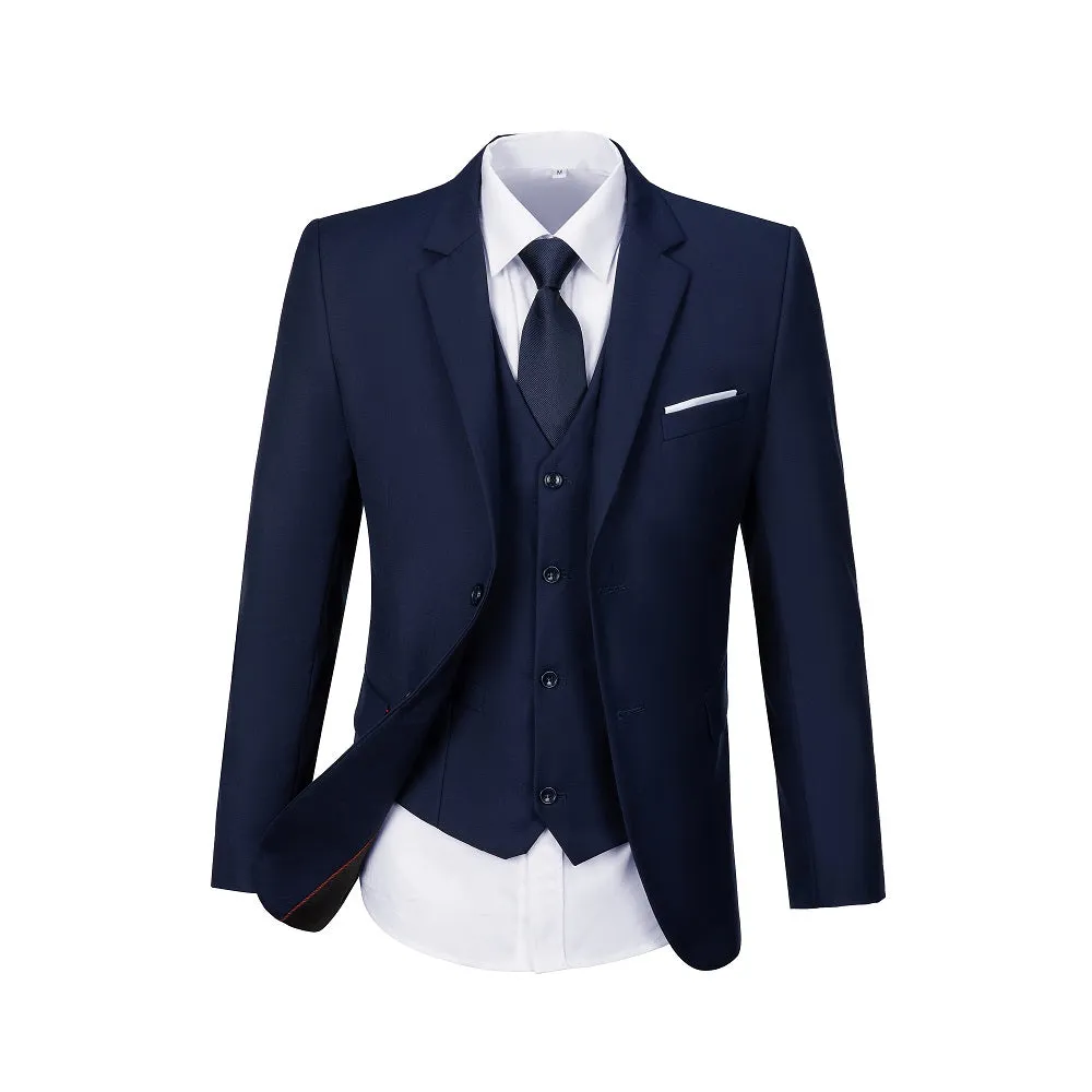 Two Button 3 Pieces Men Suits (MORE COLORS )
